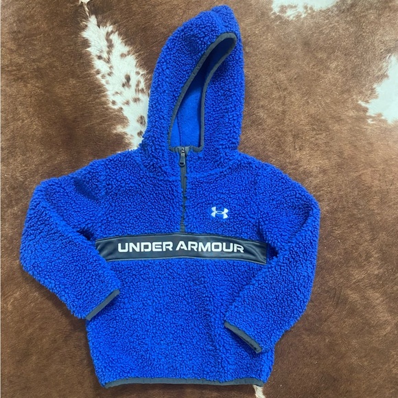 Under Armour Other - Under Armour Kids Royal Blue Sherpa Hoodie 4T